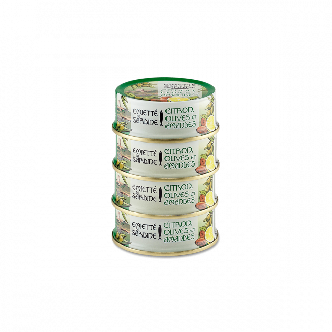 Émietté de Sardine Citron, Olives et Amandes - La Belle-Iloise