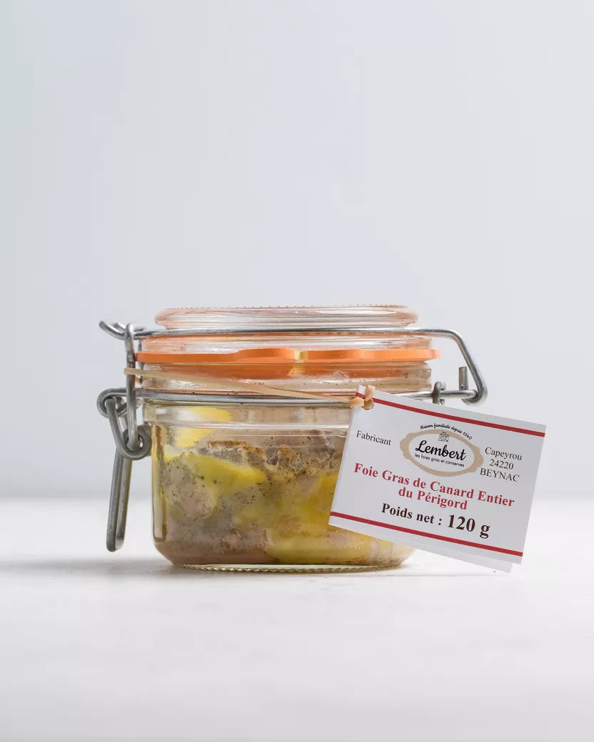 Foie gras de canard entier 120g médaille d'or 2025 -  - Maison Lembert