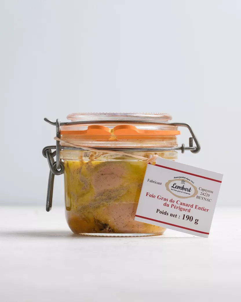 Foie gras de canard entier 190g - Maison Lembert