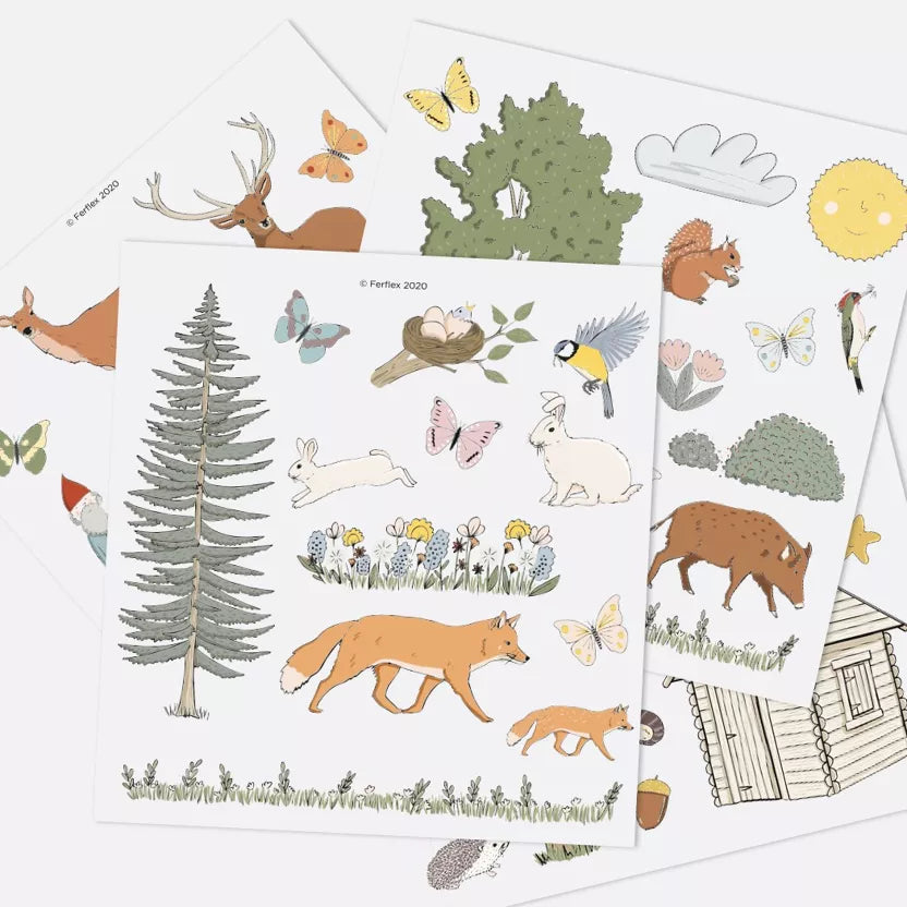 57 magnets "Dans la forêt" - Ferflex