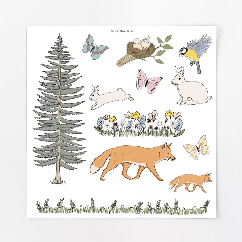 57 magnets "Dans la forêt" - Ferflex