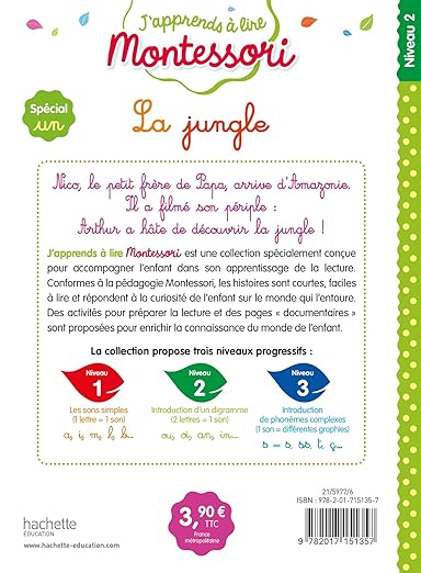 La Jungla (Un Sonido), Nivel 2 - Estoy Aprendiendo a Leer Montessori