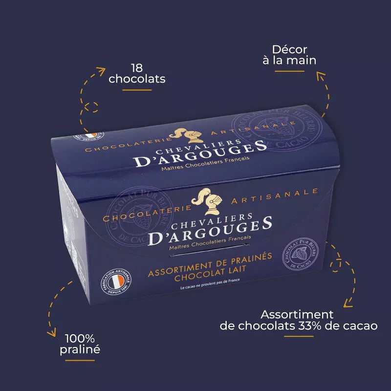 Ballotin 18 chocolat Lait 33% - Chevaliers d'Argouges