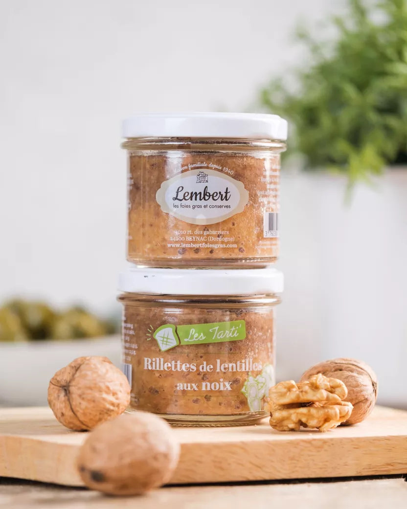 Rillettes de lentejas con nueces - Maison Lembert