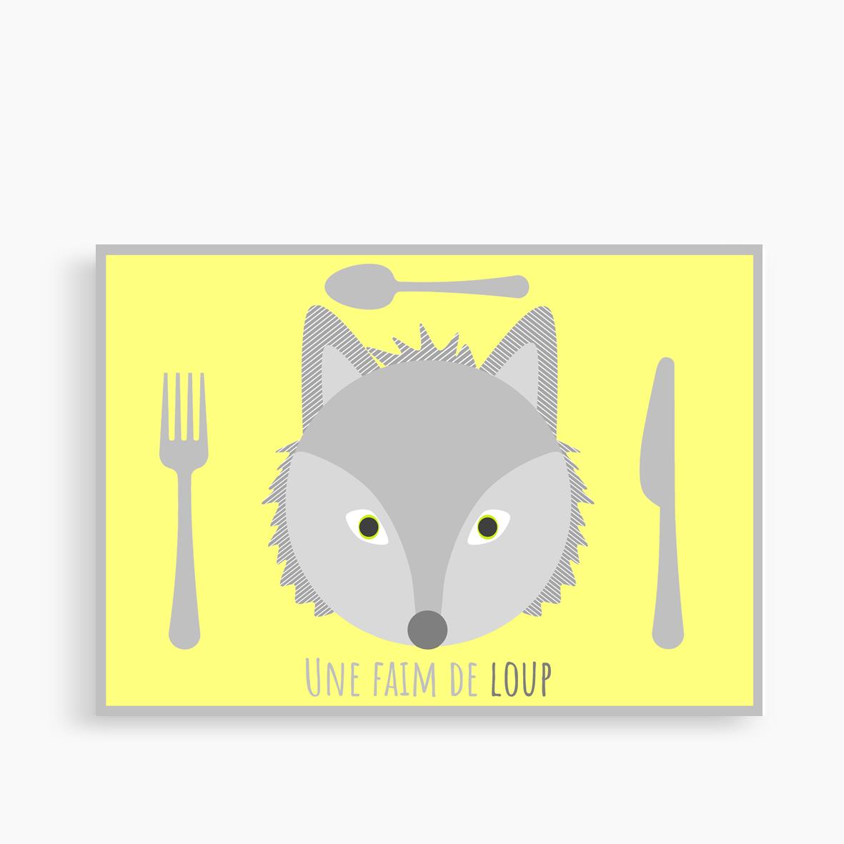 Set de Table FR - Loup - Little Bourricot