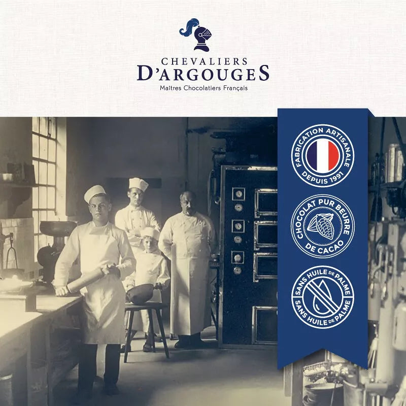 Ballotin 18 chocolat Noir 70% - Chevaliers d'Argouges