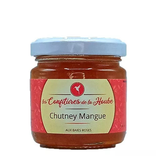 Chutney Mangue aux Baies Roses 110g- Les Confitures de la Hoube