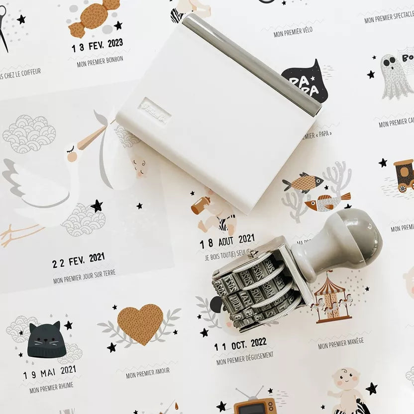 Affiche "Mes Premières fois"  + tampon - Les Petites Dates