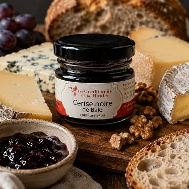 Mini-Confiture Cerise Noire de Bâle 28g- Les Confitures de la Hoube