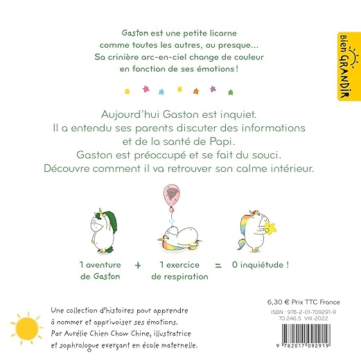 Les émotions de Gaston "Je suis inquiet" (3+) - Hachettes Enfants
