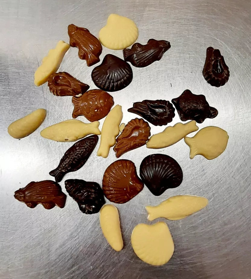 Assortiment de chocolat de Pâques BIO dans sa coquille- Chocolaterie de Crest