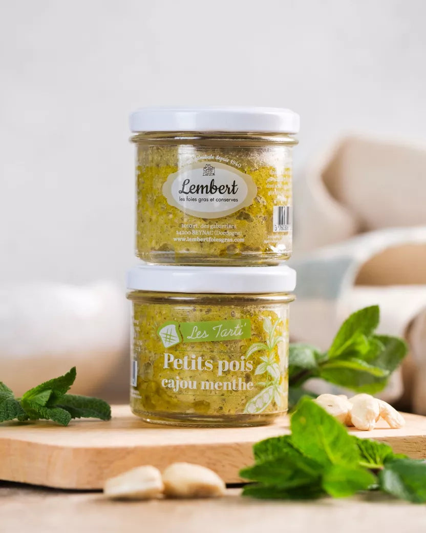 Crema de guisantes, anacardos y menta - Maison Lembert 