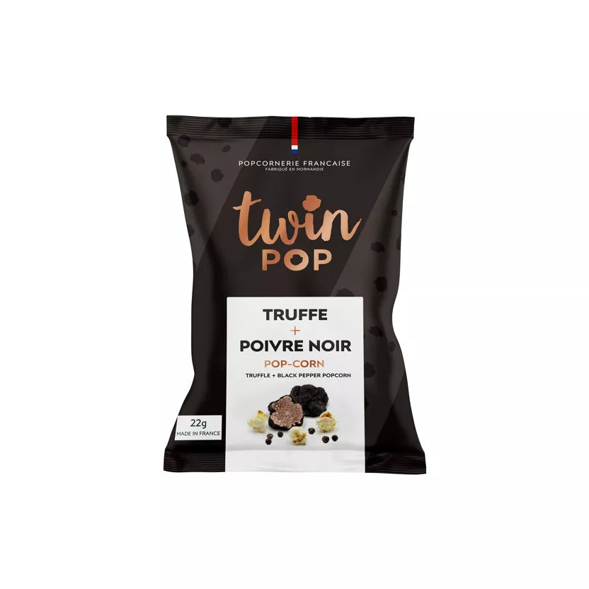 Palomitas de maíz - Tamaño pequeño - Trufa y pimienta negra 22 g - Twin Pop