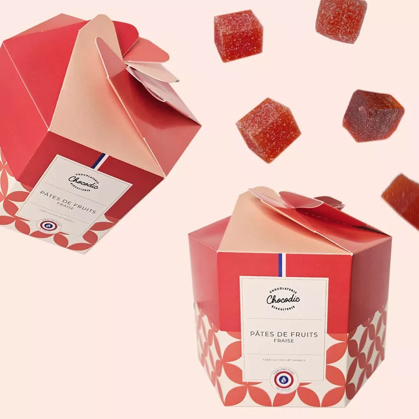Coffret Pâtes de fruits Fraise - Chocodic
