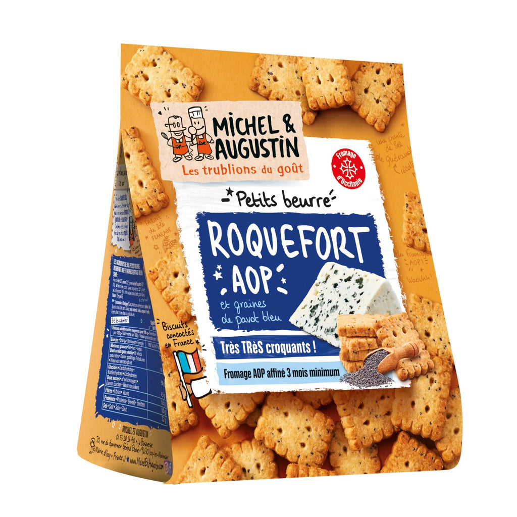 Petits Beurres apéritifs Roquefort AOP 100g - Michel et Augustin