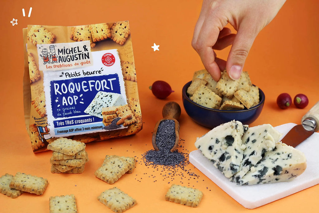 Petits Beurres apéritifs Roquefort AOP 100g - Michel et Augustin