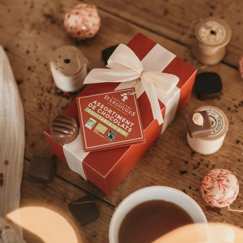 Ballotin BIO Chocolat Noir 72% & Lait 33% - Chevaliers d'Argouges