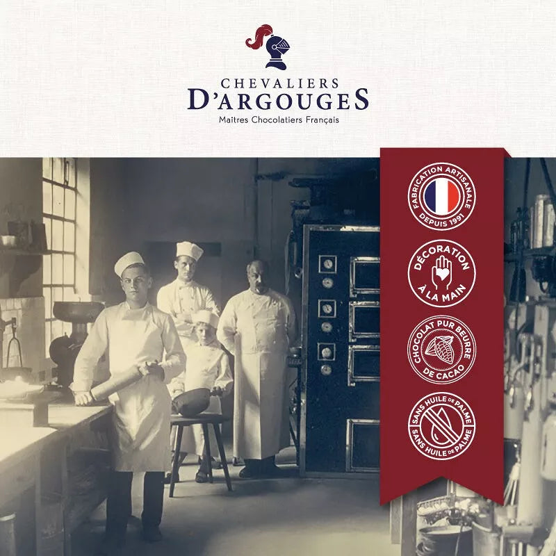 Ballotin BIO Chocolat Noir 72% & Lait 33% - Chevaliers d'Argouges