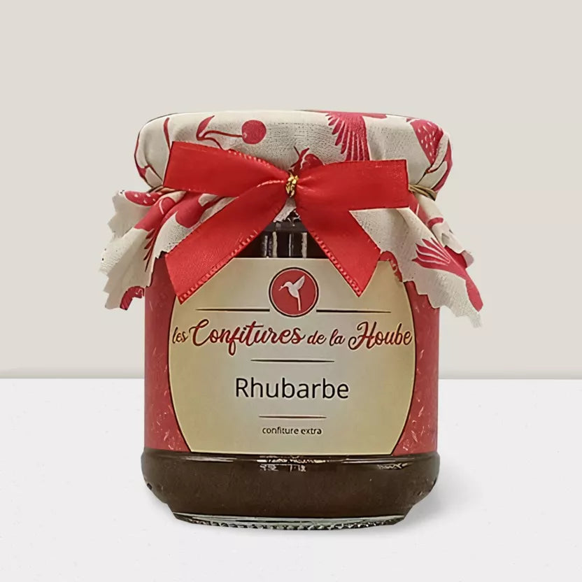 Mermelada Extra de Ruibarbo de Alsacia 220g - Les Confitures de la Hoube 