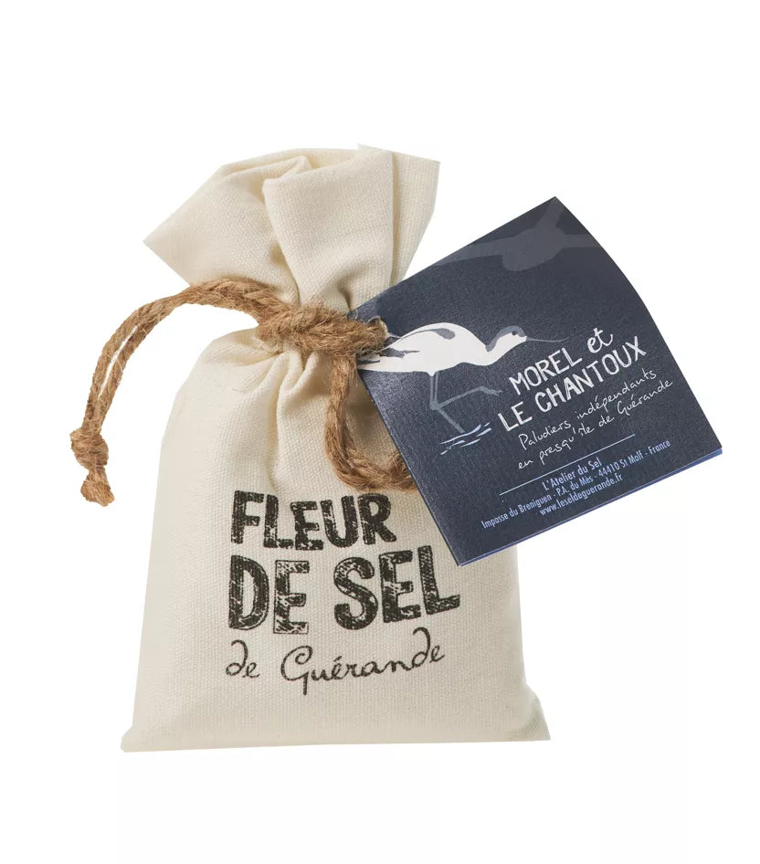 Bolsa de tela - Guérande Fleur de Sel IGP 125g - L'Atelier du Sel - Morel et Le Chantoux