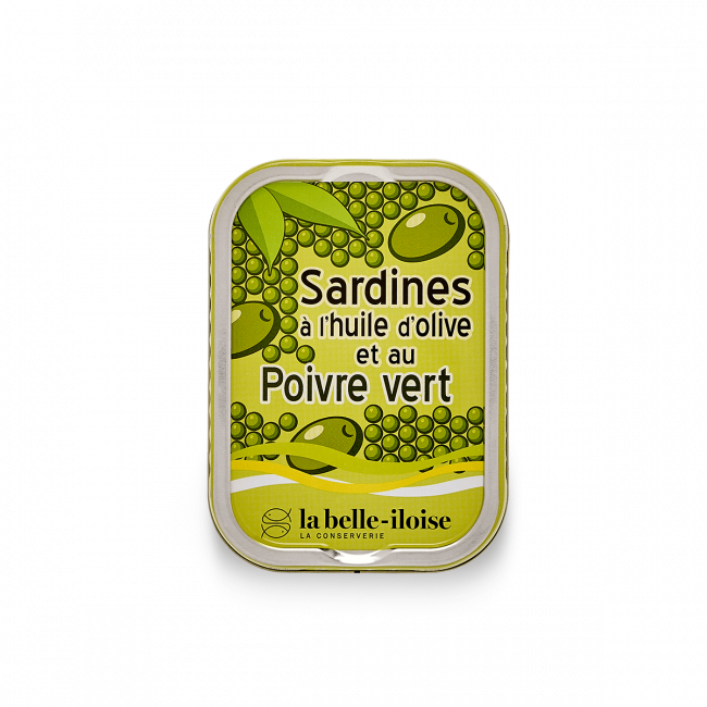 Sardinas en aceite de oliva y pimienta verde - La Belle Iloise