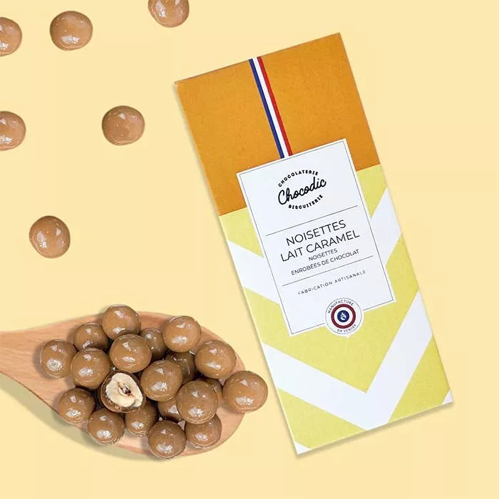 Mini pack - Avellanas recubiertas de chocolate con caramelo de leche - Chocodic