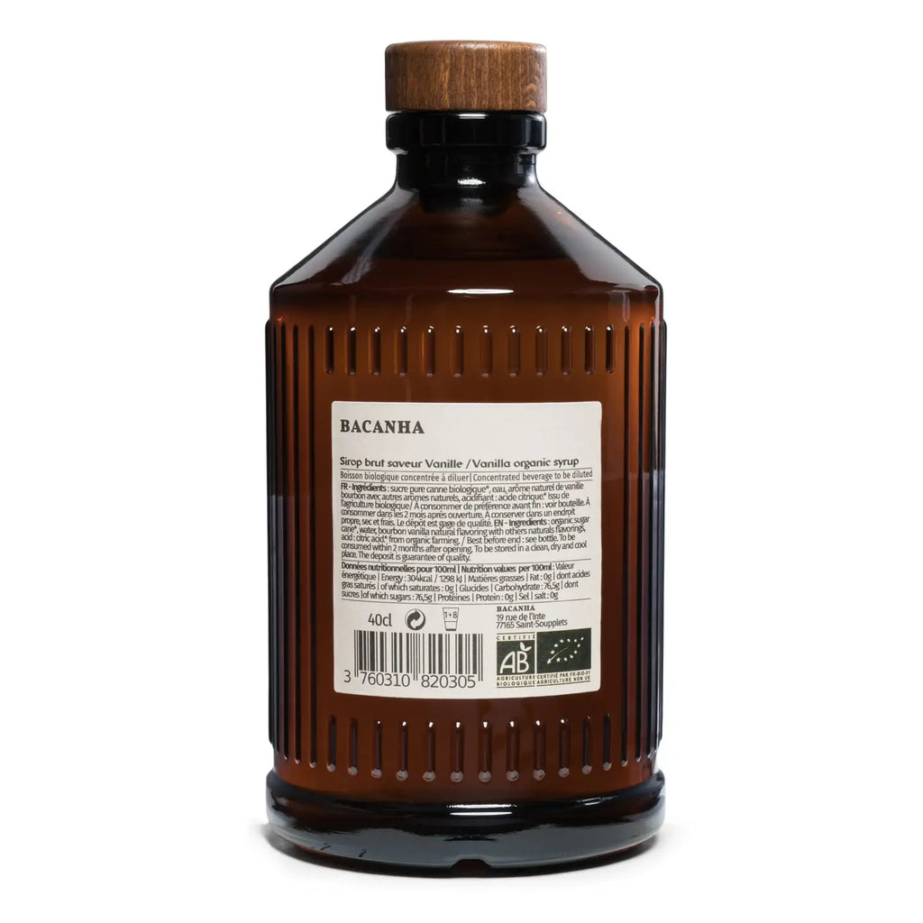 Sirop Brut de Vanille Bio - Bacanha